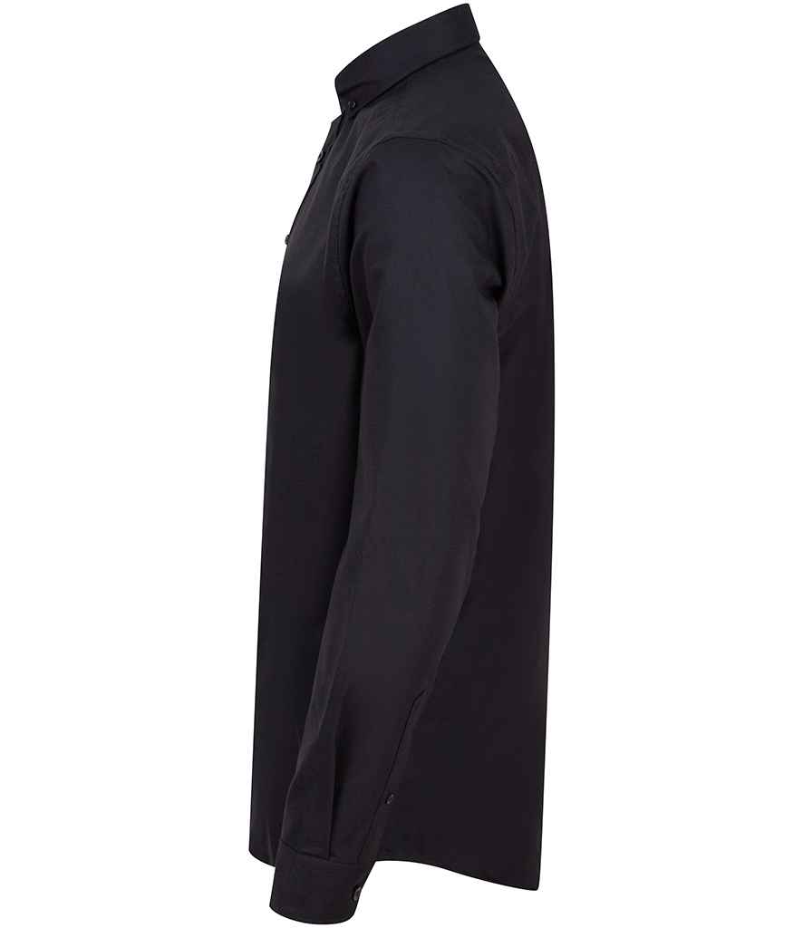 Henbury Modern Long Sleeve Classic Fit Oxford Shirt - Image 4