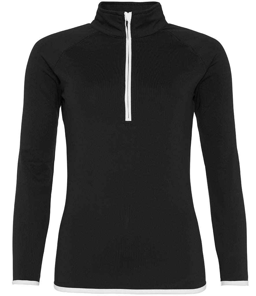 AWDis Ladies Cool Half Zip Sweat Top - Image 2