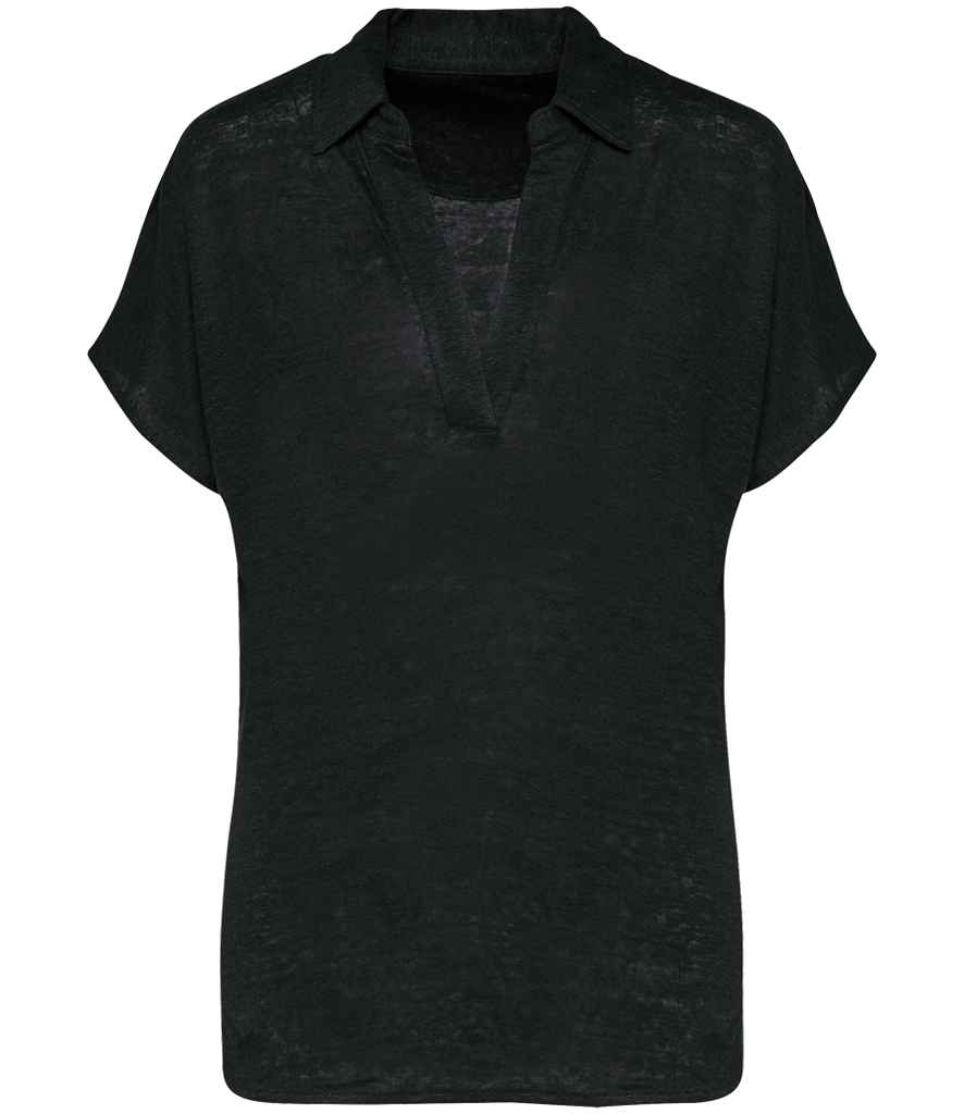 Native Spirit Linen Polo Shirt