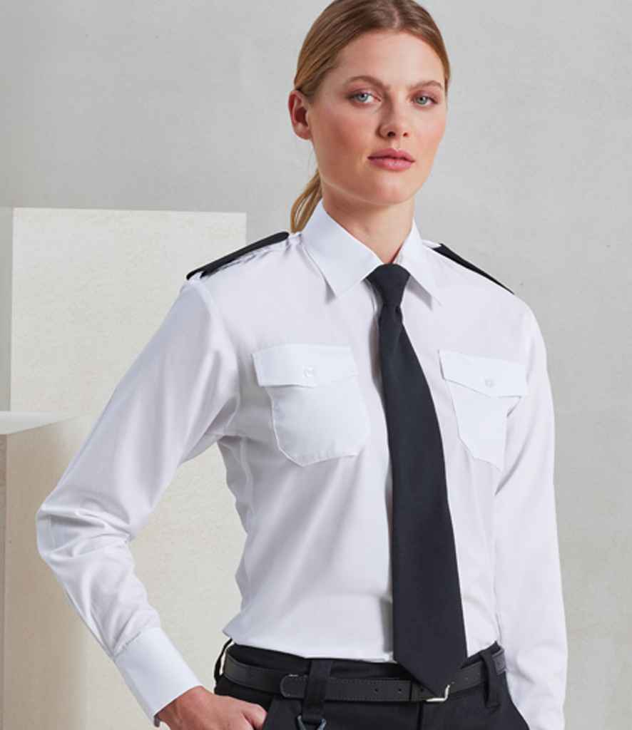 Premier Ladies Long Sleeve Pilot Shirt