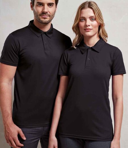 Premier Coolchecker Stud Pique Polo Shirt