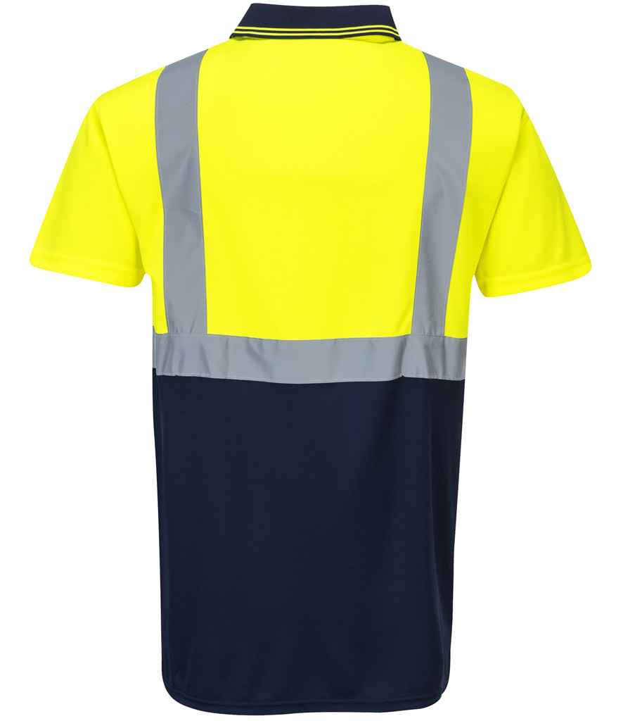 Portwest Hi-Vis Two Tone Polo Shirt - Image 3