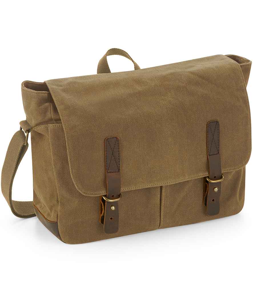 Quadra Heritage Waxed Canvas Messenger - Image 2
