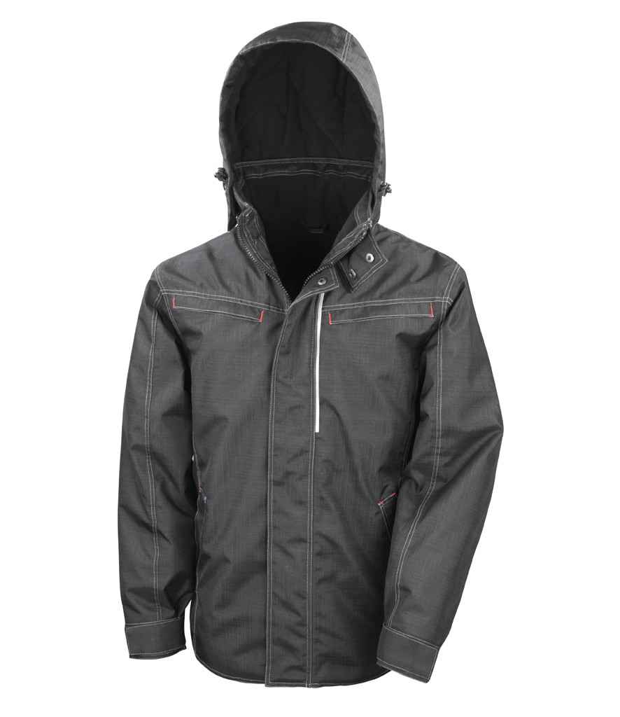 Result Work-Guard Denim Texture Rugged Jacket - Image 2