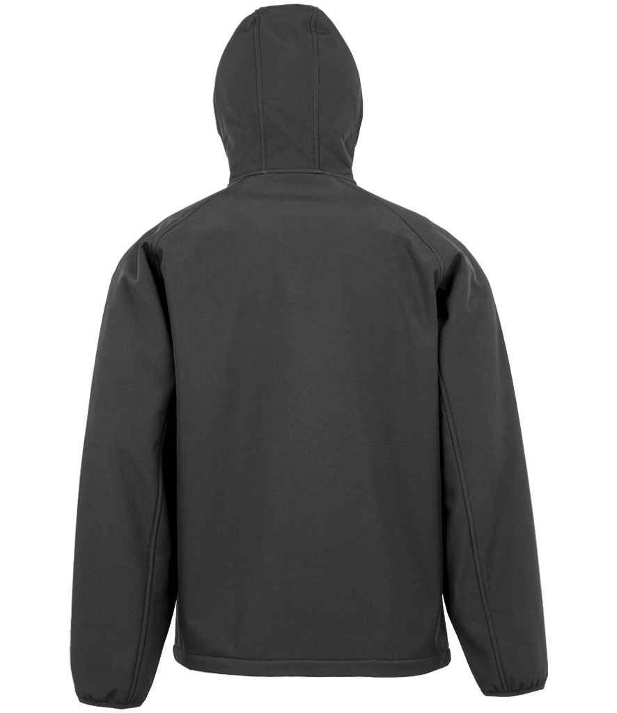 Result Genuine Recycled Three Layer Printable Hooded Soft Shell Jacket - Image 3