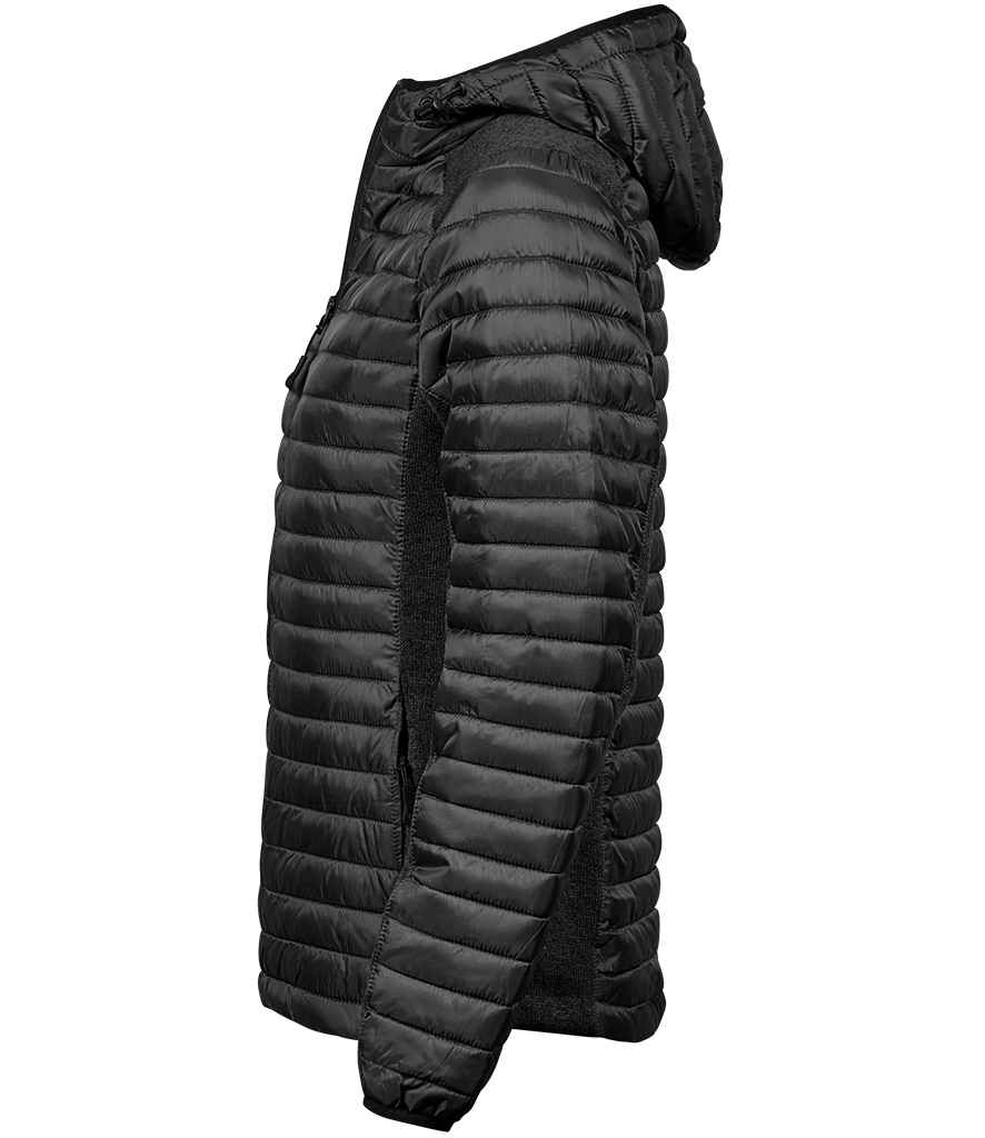 Tee Jays Ladies Crossover Hooded Padded Outdoor Jacket - Image 4