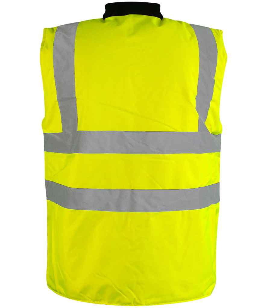 Warrior Hi-Vis Reversible Bodywarmer - Image 3