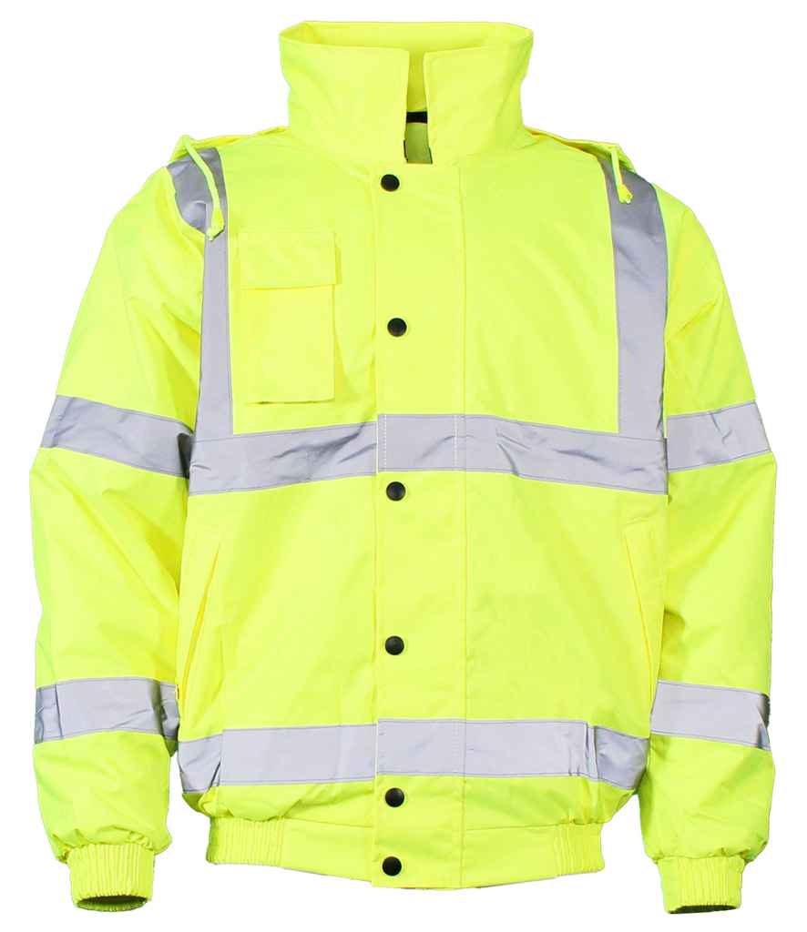 Warrior Hi-Vis Bomber Jacket - Image 2